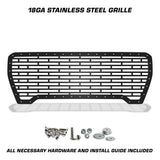 GMC Sierra Grille ('19-'21) Black Steel with BRICK Pattern