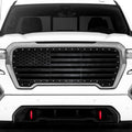 GMC Sierra Grille ('19-'21) Black Steel with PRINTED Distress AMERICAN FLAG