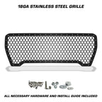 GMC Sierra Grille ('19-'21) Black Steel with HEX Pattern