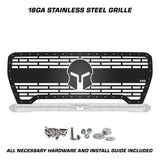 GMC Sierra Grille ('19-'21) Black Steel with SPARTAN Pattern