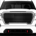 GMC Sierra Grille ('19-'21) Black Steel with AMERICAN FLAG Pattern