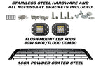 Ford F150 Black Steel Grille ('18-'20) Lower Bumper with LED pods