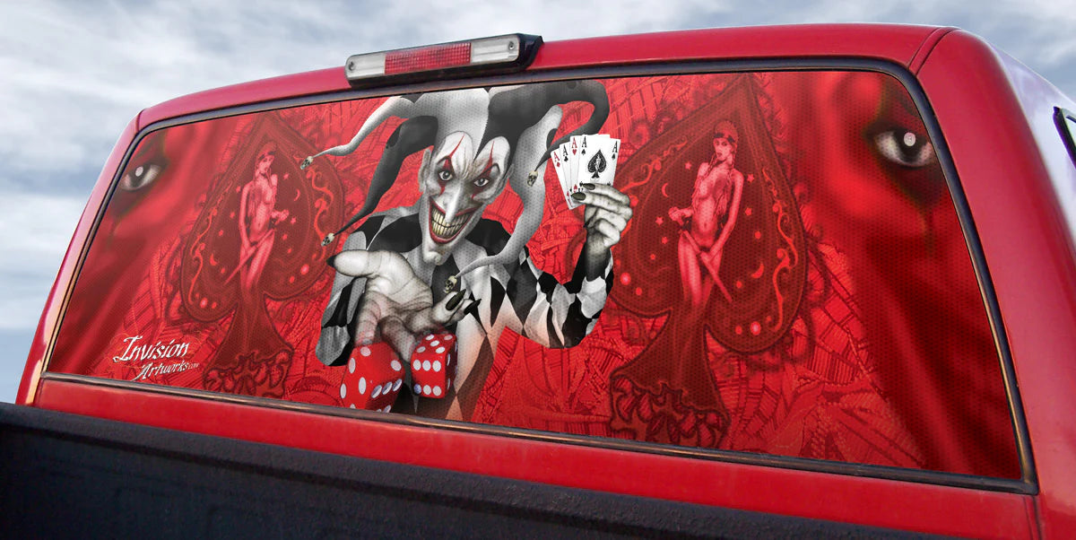 Universal/Trim-to-Fit Rear Window Graphics - JOKER