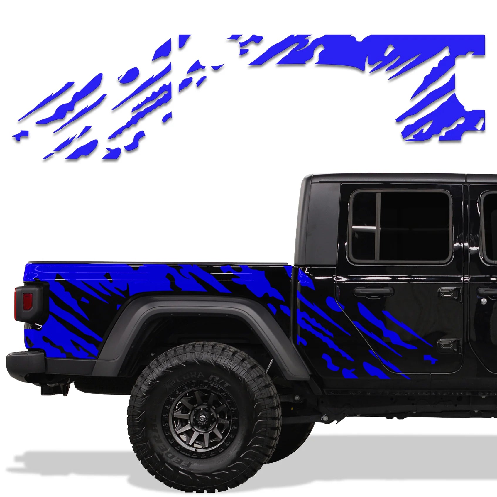 Jeep Gladiator 4-Door Vinyl Panel ('18-'22) SPLASH design - RacerX Customs | Auto Graphics, Truck Grilles and Accessories