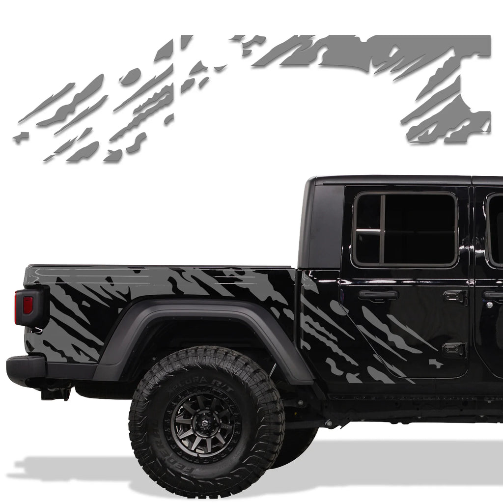 Jeep Gladiator 4-Door Vinyl Panel ('18-'22) SPLASH design - RacerX Customs | Auto Graphics, Truck Grilles and Accessories
