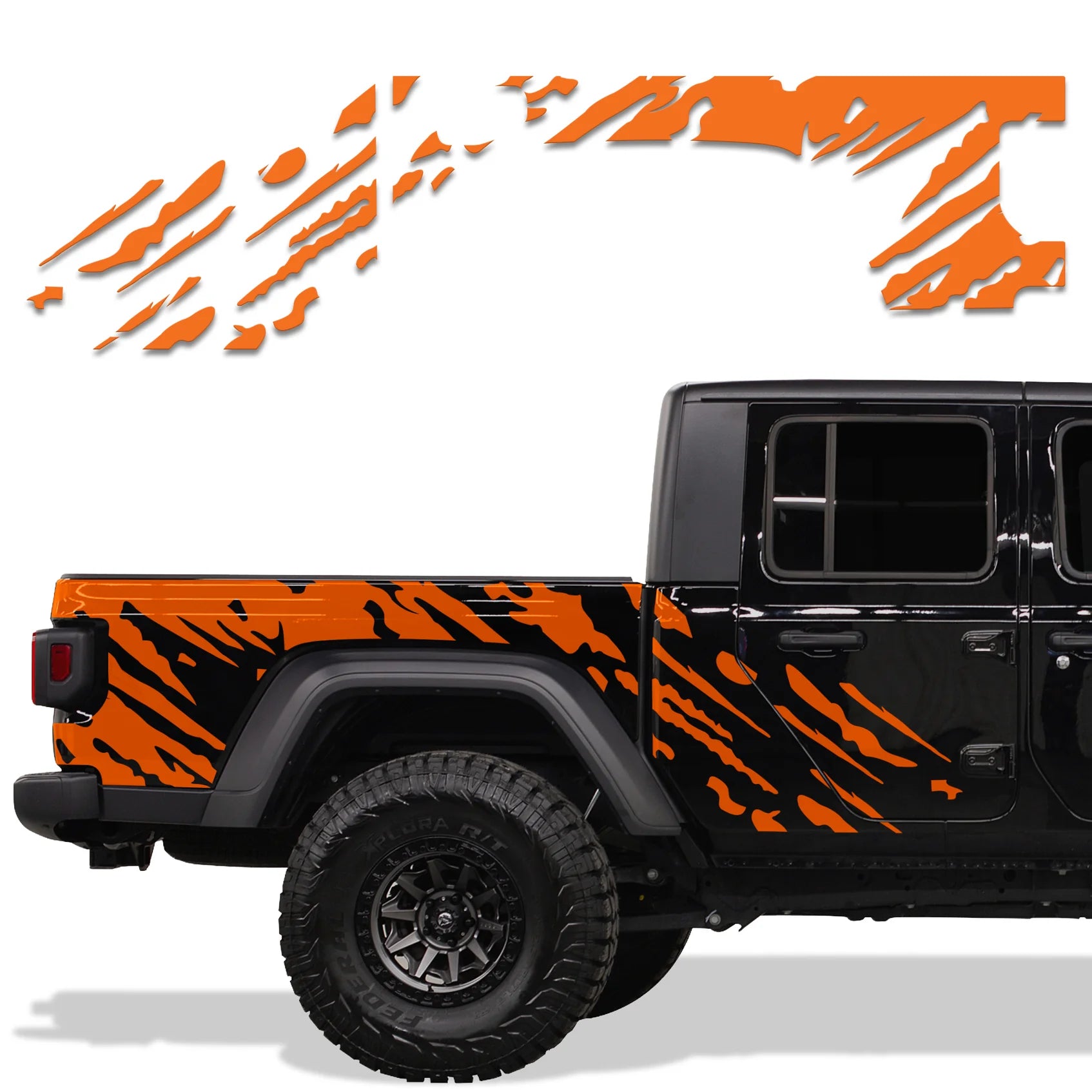 Jeep Gladiator 4-Door Vinyl Panel ('18-'22) SPLASH design - RacerX Customs | Auto Graphics, Truck Grilles and Accessories
