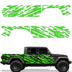 Jeep Gladiator 4-Door Vinyl Panel ('18-'22) WAVY design - RacerX Customs | Auto Graphics, Truck Grilles and Accessories