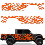 Jeep Gladiator 4-Door Vinyl Panel ('18-'22) WAVY design - RacerX Customs | Auto Graphics, Truck Grilles and Accessories