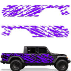Jeep Gladiator 4-Door Vinyl Panel ('18-'22) WAVY design - RacerX Customs | Auto Graphics, Truck Grilles and Accessories