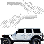 Jeep Wrangler 4-Door JL Half-Side Graphics ('18-'22) SPLASH design