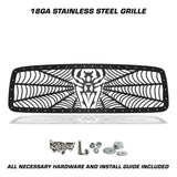 Dodge Ram Steel Grille ('02-'05) Black Widow Design