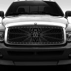 Steel Grille Insert for Ram 1500 (2002–2005) – "Black Widow" Custom Design