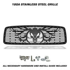 Steel Grille Insert for Ram 1500 (2002–2005) – "Buck " Custom Design