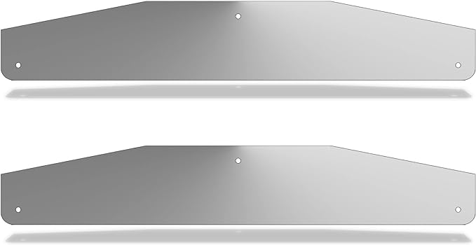 Mud Flap Splash Guards for Semi-Trucks with Stainless Steel Weights - Smooth Stainless Steel - RacerX Customs | Auto Graphics, Truck Grilles and Accessories