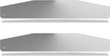 Mud Flap Splash Guards for Semi-Trucks with Stainless Steel Weights - Smooth Stainless Steel