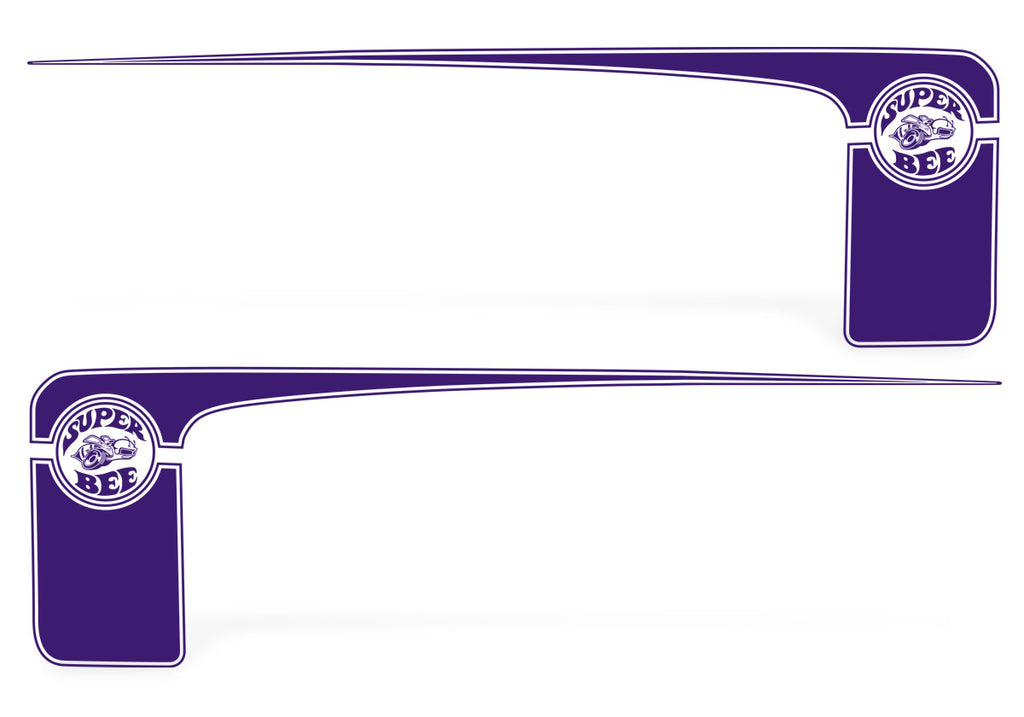 Dodge Charger Rear-Side Stripes ('11-'14) Super-Bee - RacerX Customs | Auto Graphics, Truck Grilles and Accessories