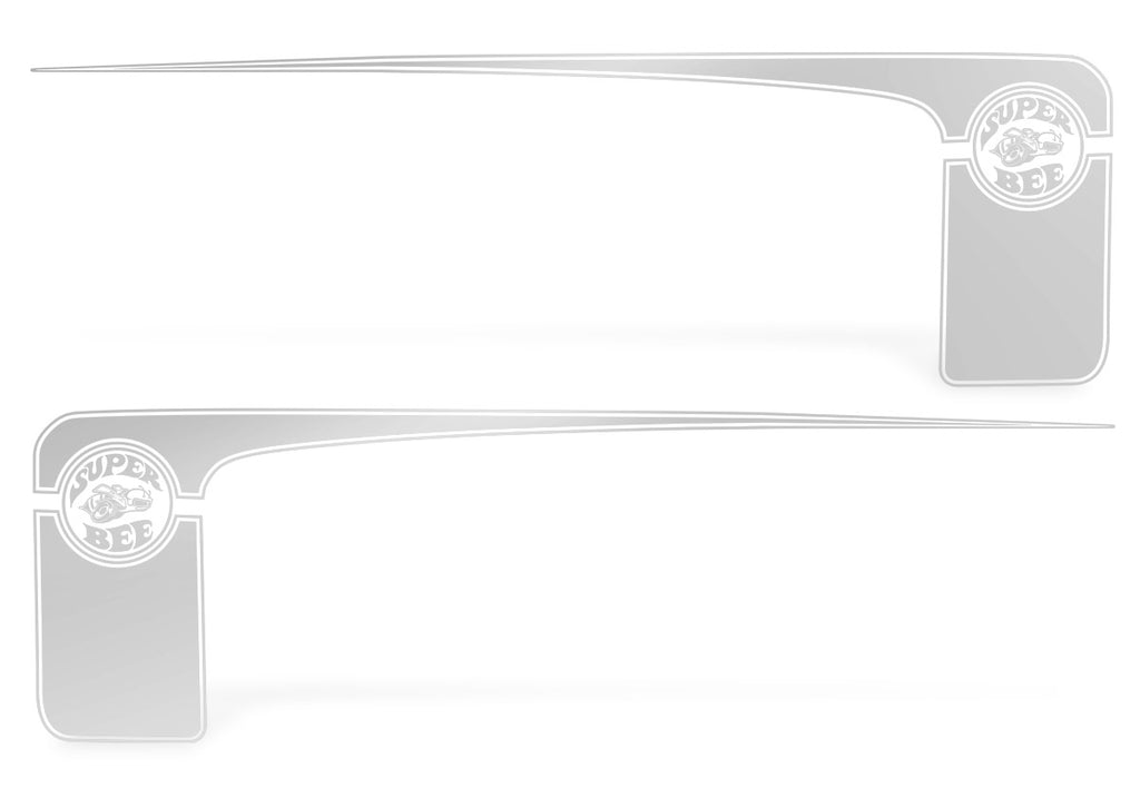 Dodge Charger Rear-Side Stripes ('11-'14) Super-Bee - RacerX Customs | Auto Graphics, Truck Grilles and Accessories