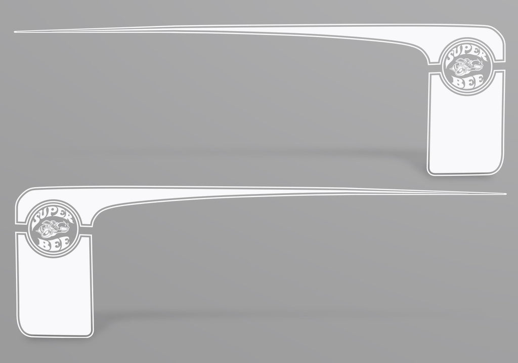 Dodge Charger Rear-Side Stripes ('11-'14) Super-Bee - RacerX Customs | Auto Graphics, Truck Grilles and Accessories