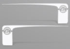 Dodge Charger Rear-Side Stripes ('11-'14) Super-Bee - RacerX Customs | Auto Graphics, Truck Grilles and Accessories