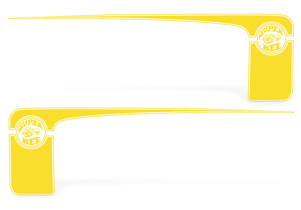 Dodge Charger Rear-Side Stripes ('11-'14) Super-Bee - RacerX Customs | Auto Graphics, Truck Grilles and Accessories