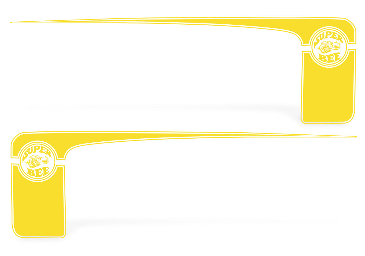 Dodge Charger Rear-Side Stripes ('11-'14) Super-Bee - RacerX Customs | Auto Graphics, Truck Grilles and Accessories