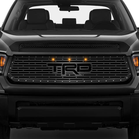 Toyota Tundra Steel Grille ('14-'17) TRD Logo with LED Lights