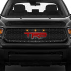 Toyota Tundra Steel Grille ('14-'17) Red TRD with 3 Amber Lights