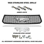 Toyota Tundra Steel Grille ('14-'17) Stainless Steel TRD with LED Lights