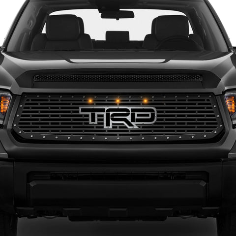 Toyota Tundra Steel Grille ('14-'17) Stainless Steel TRD with LED Lights