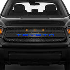 Toyota Tundra Steel Grille ('14-'17) Blue TOYOTA with LED Lights
