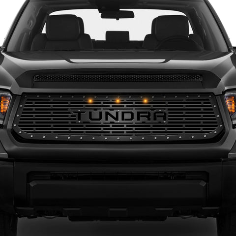 Toyota Tundra Steel Grille ('14-'17) TUNDRA with LED Lights