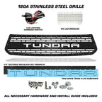 Toyota Tundra Grille ('14-'17) with LED X-Lite - TUNDRA Logo - RacerX Customs | Auto Graphics, Truck Grilles and Accessories