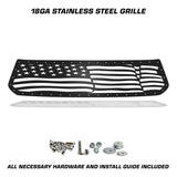 Toyota Tundra Grille ('14-'17) Black Steel, AMERICAN FLAG - RacerX Customs | Auto Graphics, Truck Grilles and Accessories