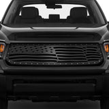 Toyota Tundra Grille ('14-'17) Black Steel, AMERICAN FLAG - RacerX Customs | Auto Graphics, Truck Grilles and Accessories