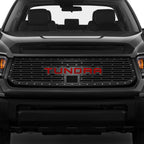 Toyota Tundra Grille ('18-'21) RED TUNDRA logo - RacerX Customs | Auto Graphics, Truck Grilles and Accessories