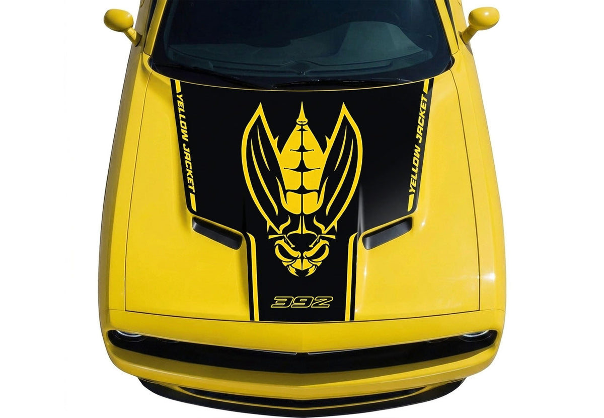 Dodge Challenger Hood Graphics ('15-'23) YELLOW JACKET