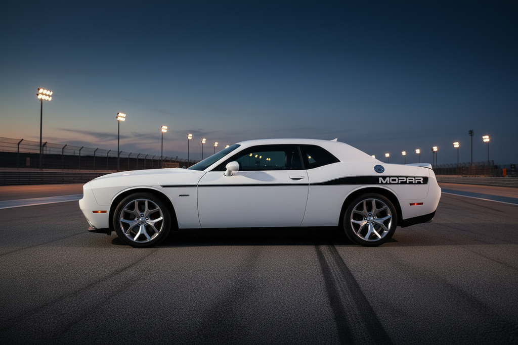 Dodge Challenger Mopar Stripes - Full Side Profile