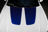 Dodge Charger Blue Hood Stripes