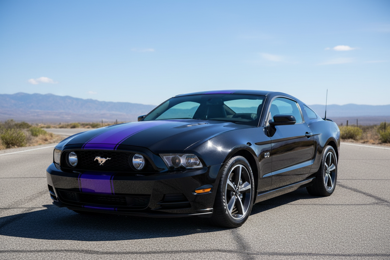Ford Mustang - Purple Stripes Fresh