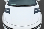 Dodge Charger R/T hash mark vinyl stripes overhead hood view both sides