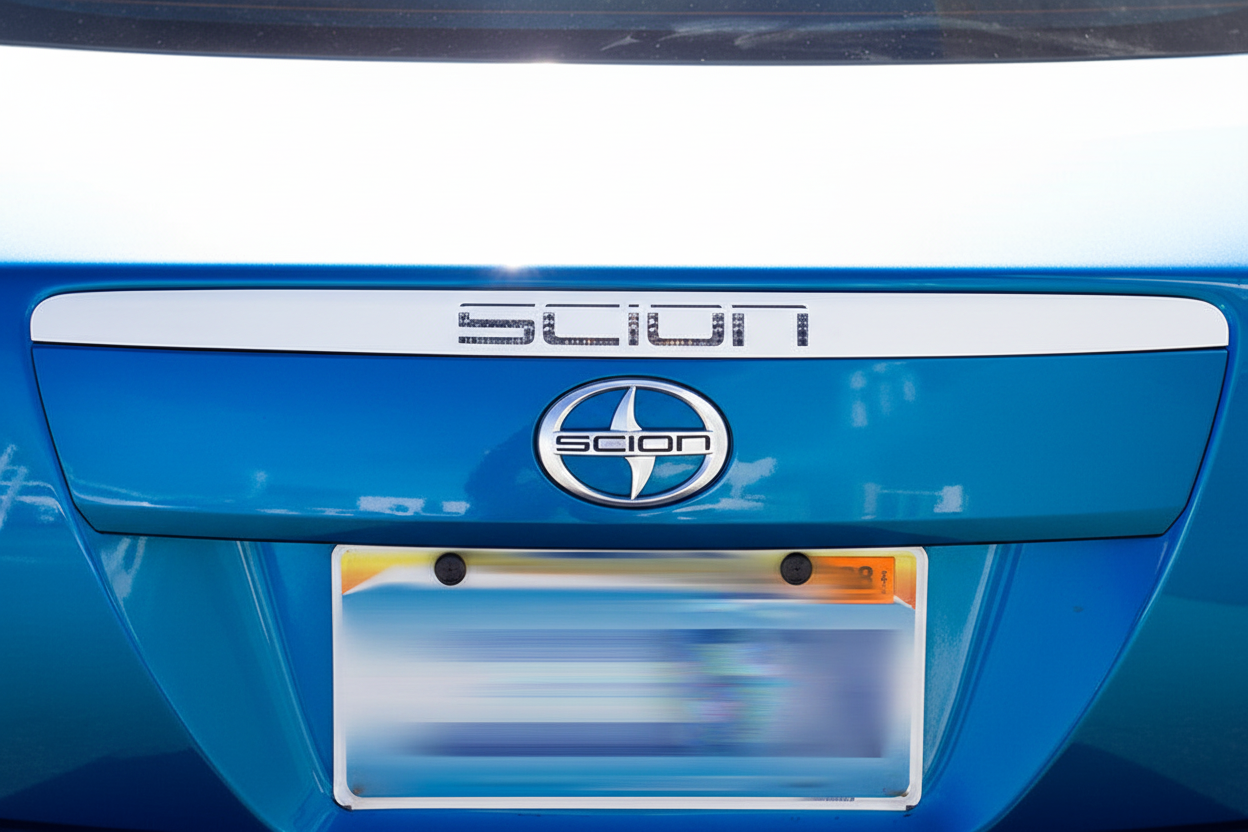 Scion tC Reverse Light Insert Accent - Blue Car Matte White Decal