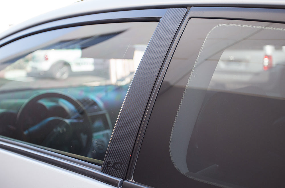 Scion TC VINYL WINDOW PILLAR Accents ('05-'10) - RacerX Customs | Auto Graphics, Truck Grilles and Accessories