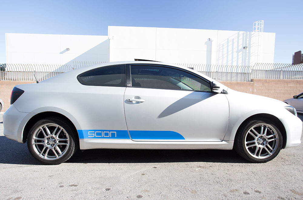 Scion TC Rocker Panel Stripes ('05-'10) - RacerX Customs | Auto Graphics, Truck Grilles and Accessories