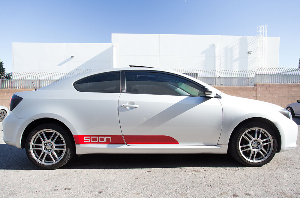 Scion TC Rocker Panel Stripes ('05-'10) - RacerX Customs | Auto Graphics, Truck Grilles and Accessories