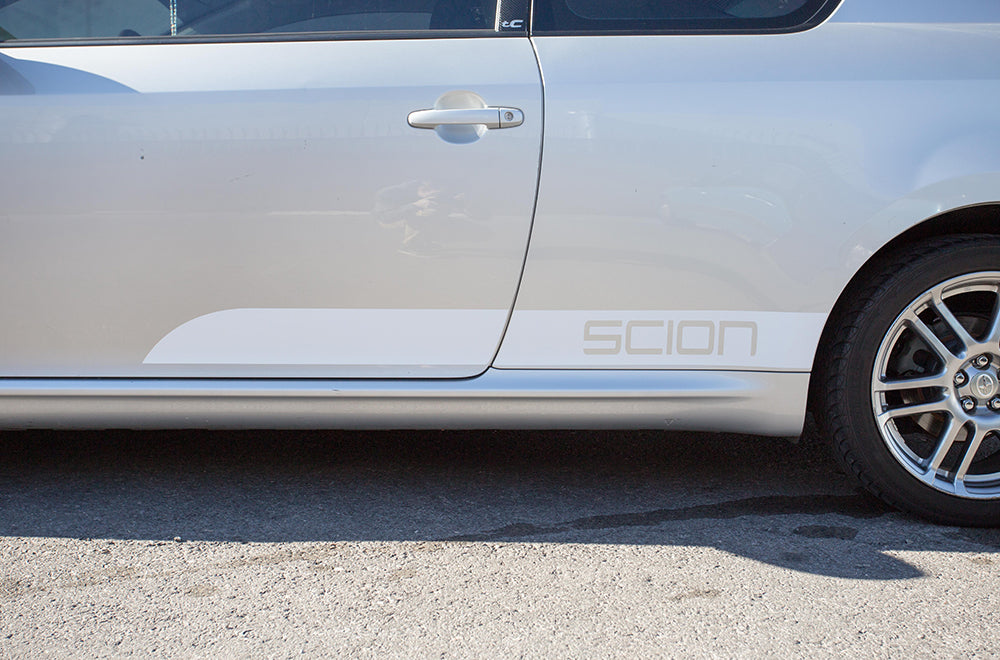 Scion TC Rocker Panel Stripes ('05-'10) - RacerX Customs | Auto Graphics, Truck Grilles and Accessories