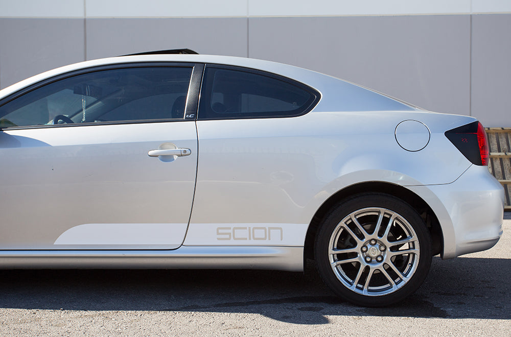 Scion TC Rocker Panel Stripes ('05-'10) - RacerX Customs | Auto Graphics, Truck Grilles and Accessories