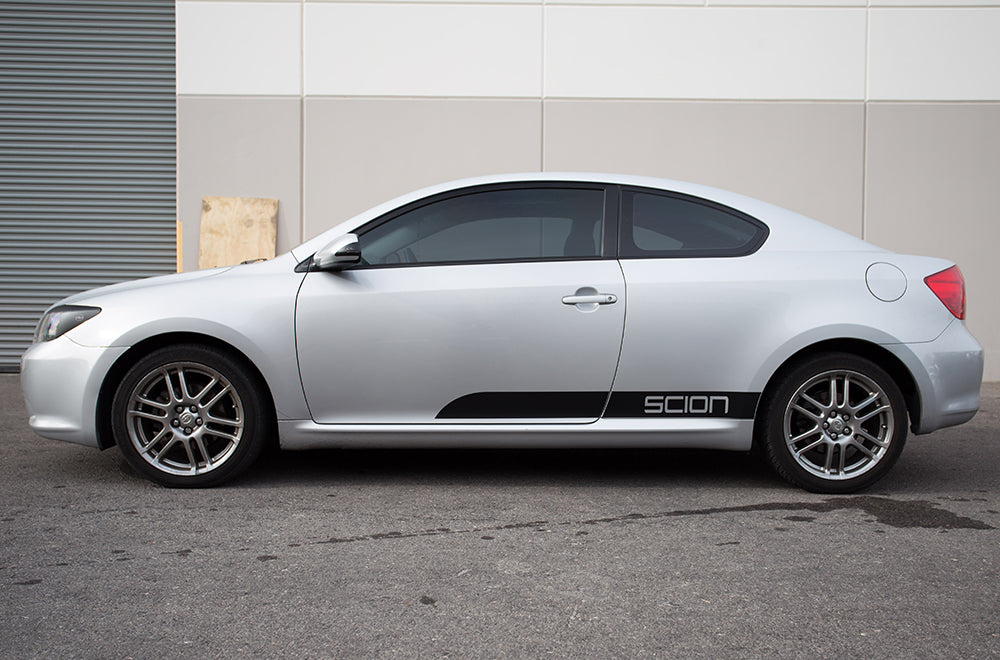 Scion TC Rocker Panel Stripes ('05-'10) - RacerX Customs | Auto Graphics, Truck Grilles and Accessories