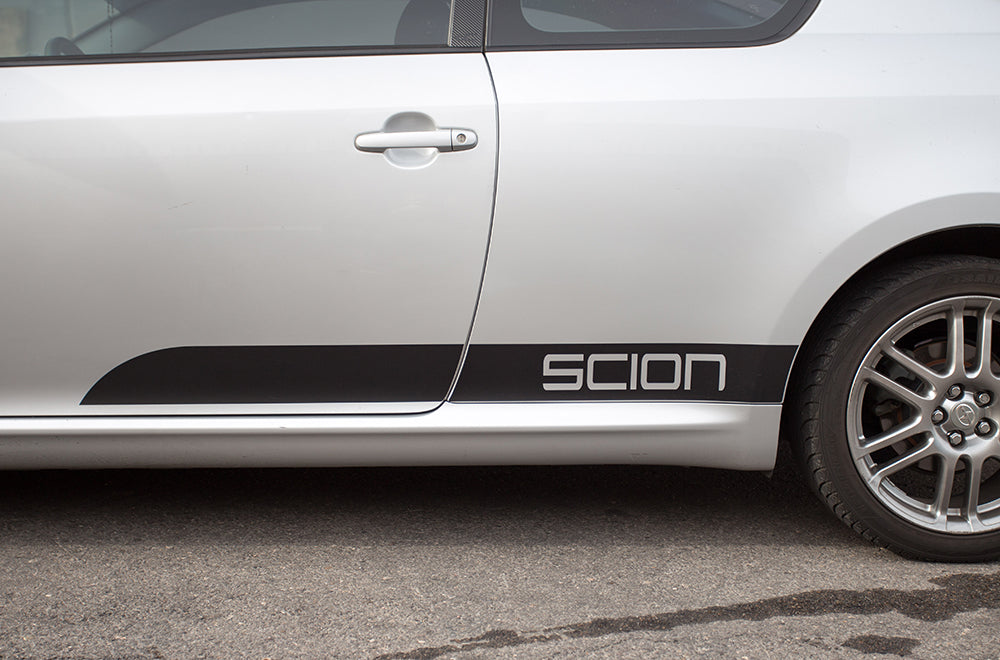 Scion TC Rocker Panel Stripes ('05-'10) - RacerX Customs | Auto Graphics, Truck Grilles and Accessories
