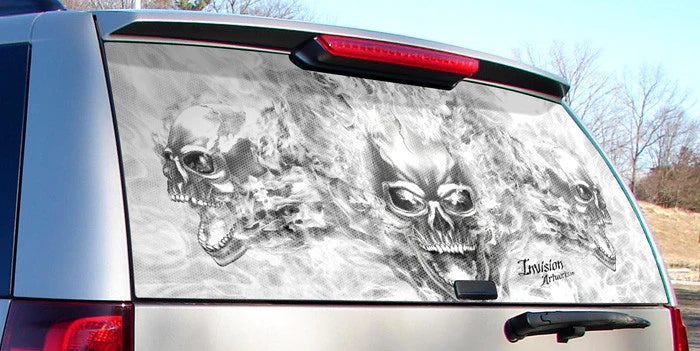 Universal/Trim-to-Fit Rear Window Graphics - NIRTO - RacerX Customs | Auto Graphics, Truck Grilles and Accessories