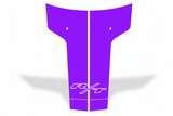 Purple R/T Hood Stripe - White Logo, Soft Shadow